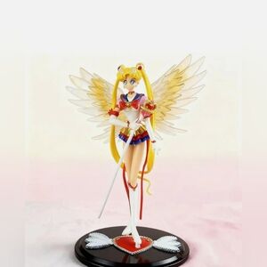 7" Hot Eternal Sailor Moon Tsukino Usagi Anime Action Figure Complete W/ Stand B